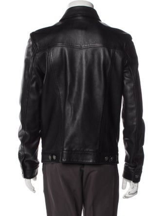 Yves Saint Laurent Lambskin Trucker Jacket