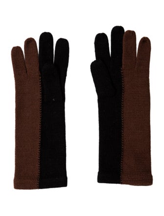 Yves Saint Laurent Knitted Gloves