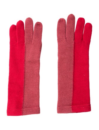 Yves Saint Laurent Knitted Gloves