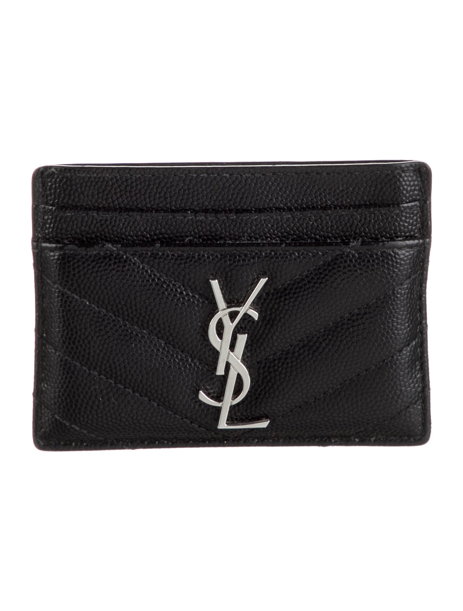 Yves Saint Laurent Chevron Leather Wallet