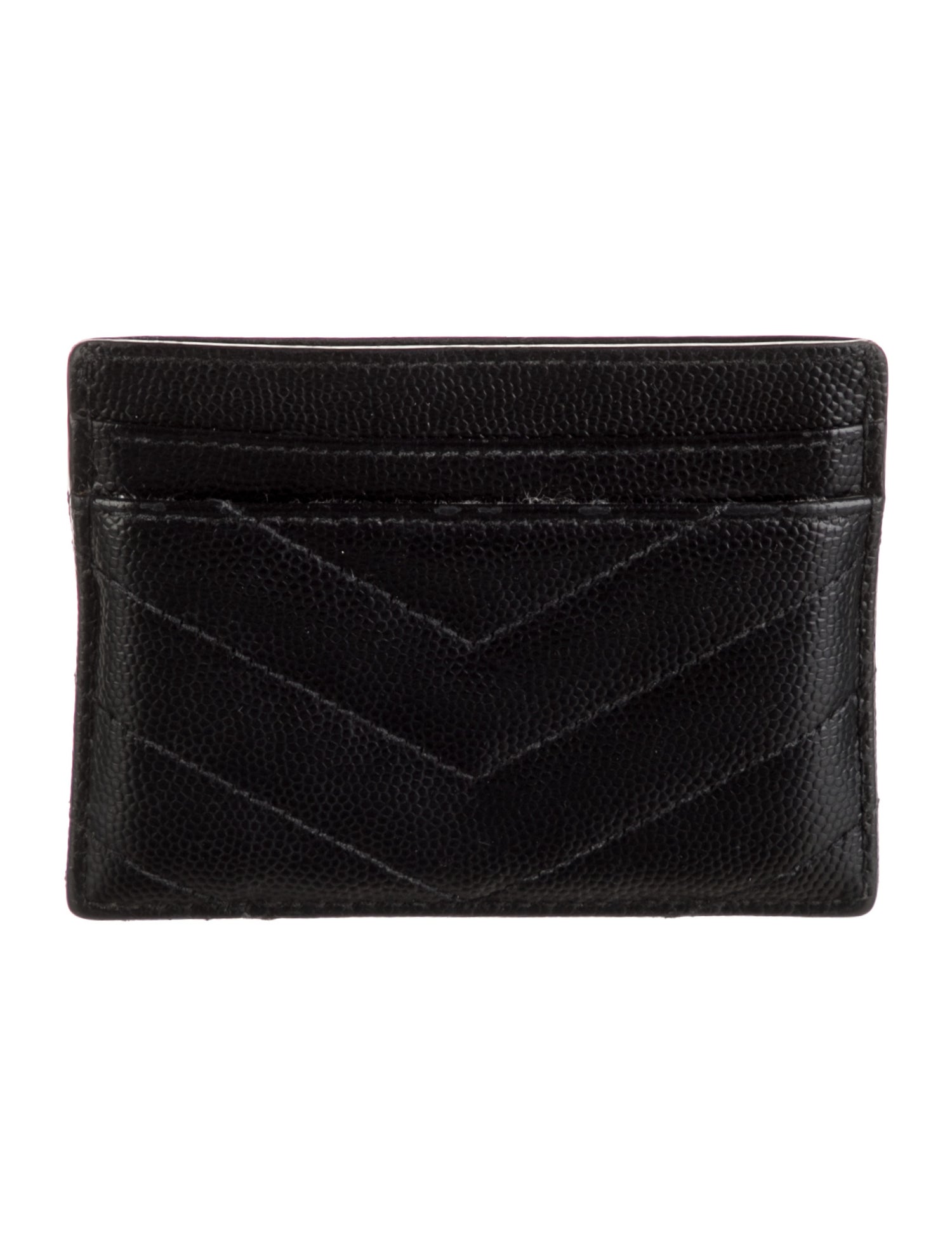 Yves Saint Laurent Chevron Leather Wallet
