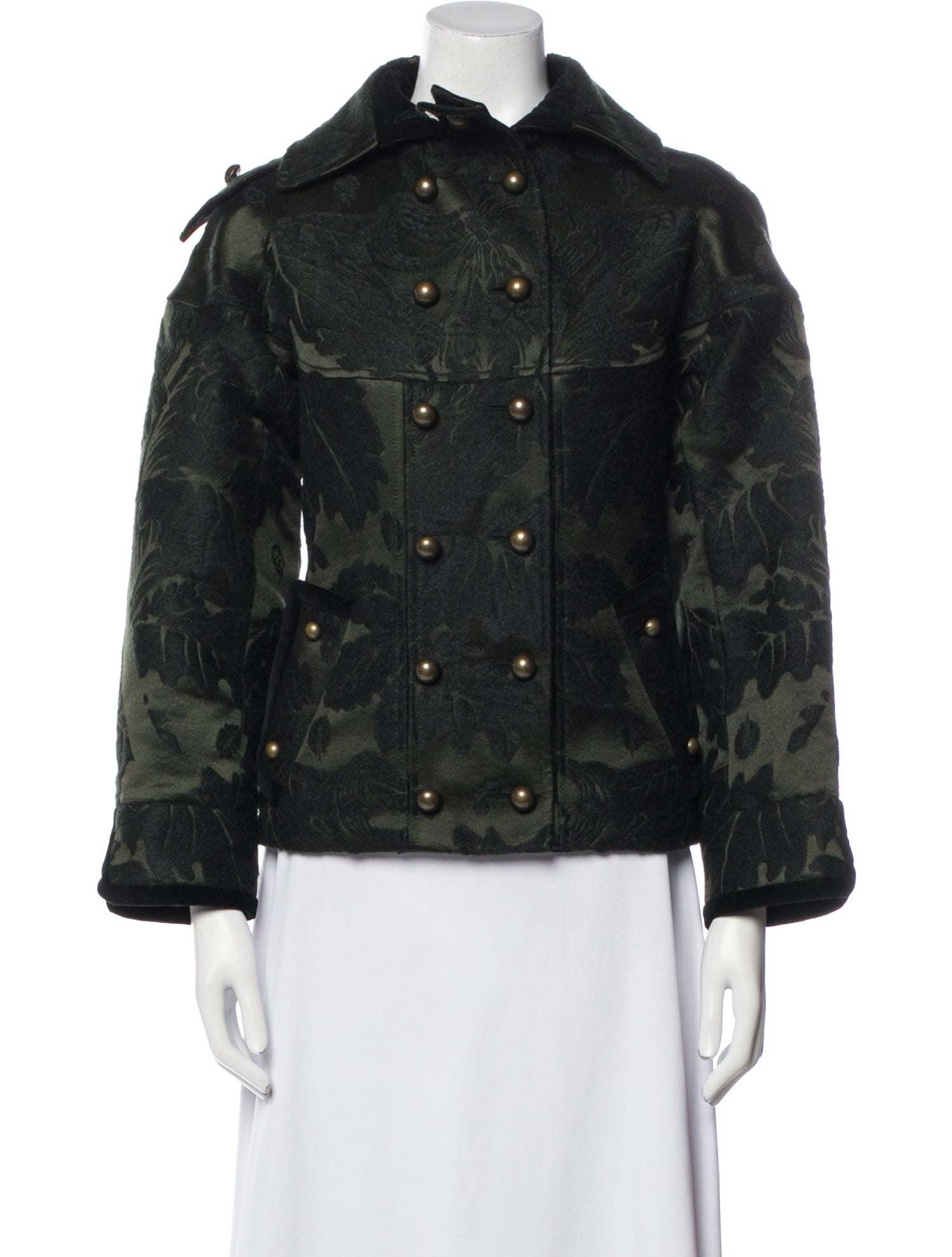 Yves Saint Laurent Rive Gauche Printed Denim Jacket