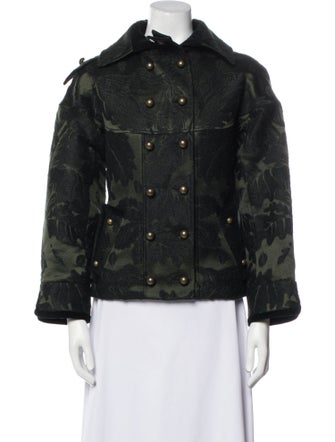 Yves Saint Laurent Rive Gauche Printed Denim Jacket