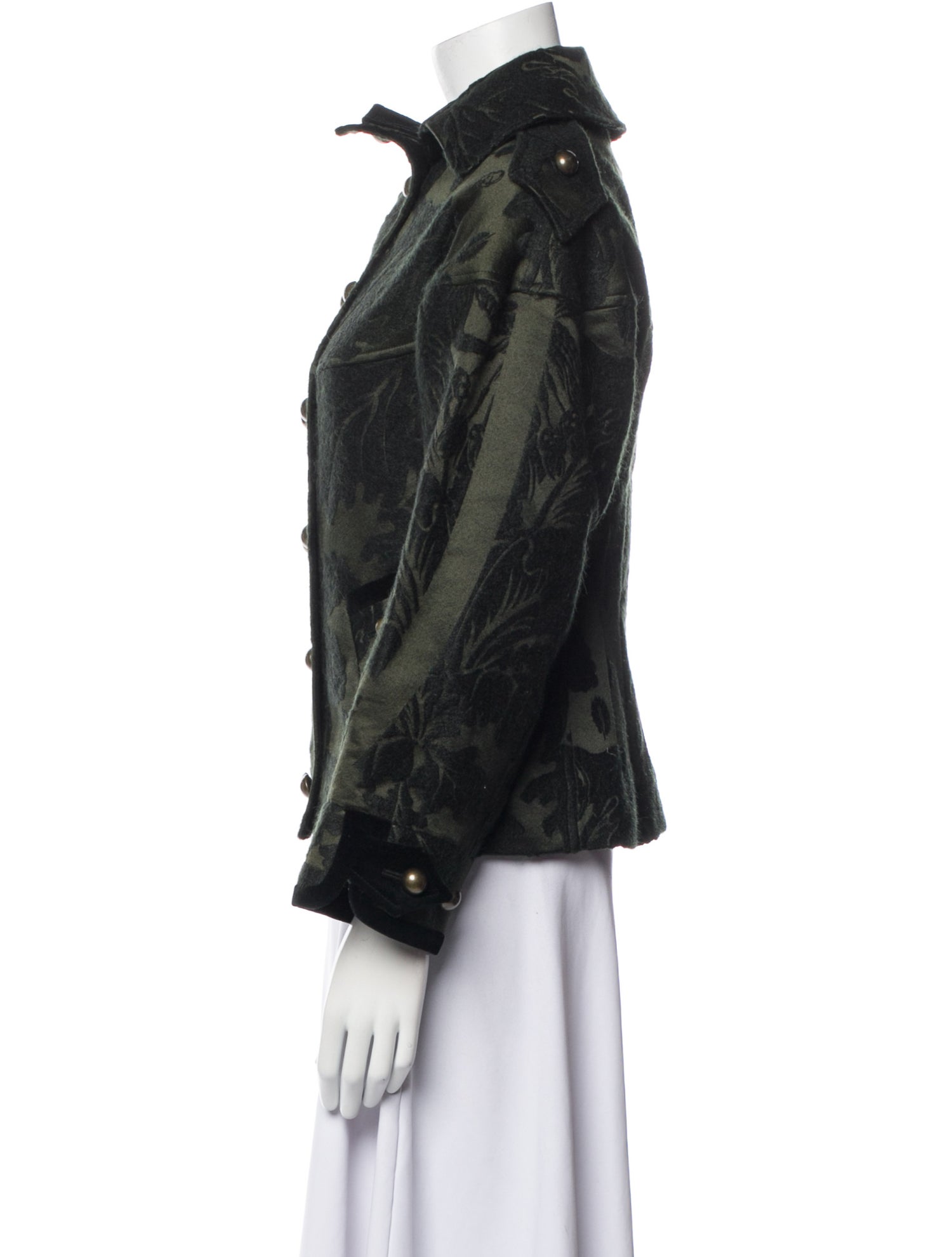 Yves Saint Laurent Rive Gauche Printed Denim Jacket