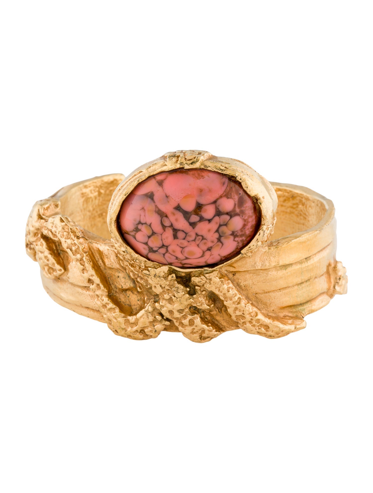 Yves Saint Laurent Glass Arty Cuff Bracelet