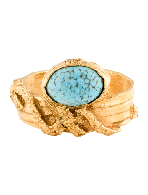 Yves Saint Laurent Glass Arty Cuff Bracelet