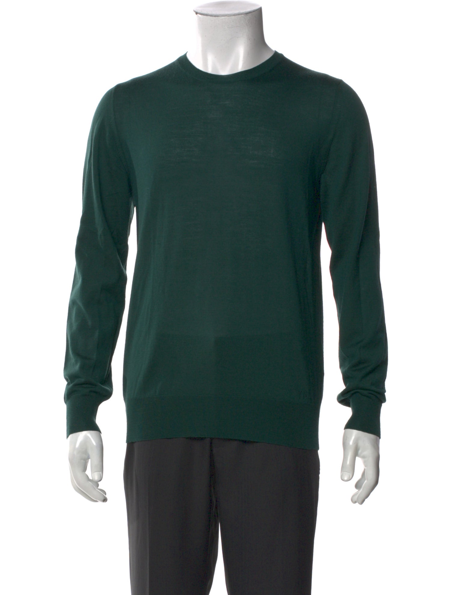 Yves Saint Laurent Virgin Wool Crew Neck Pullover