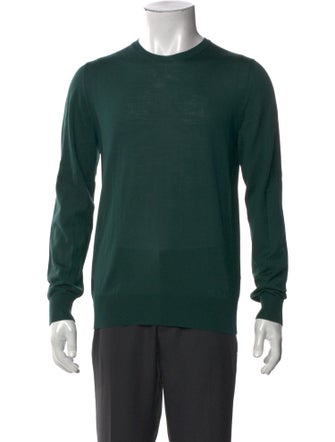 Yves Saint Laurent Virgin Wool Crew Neck Pullover