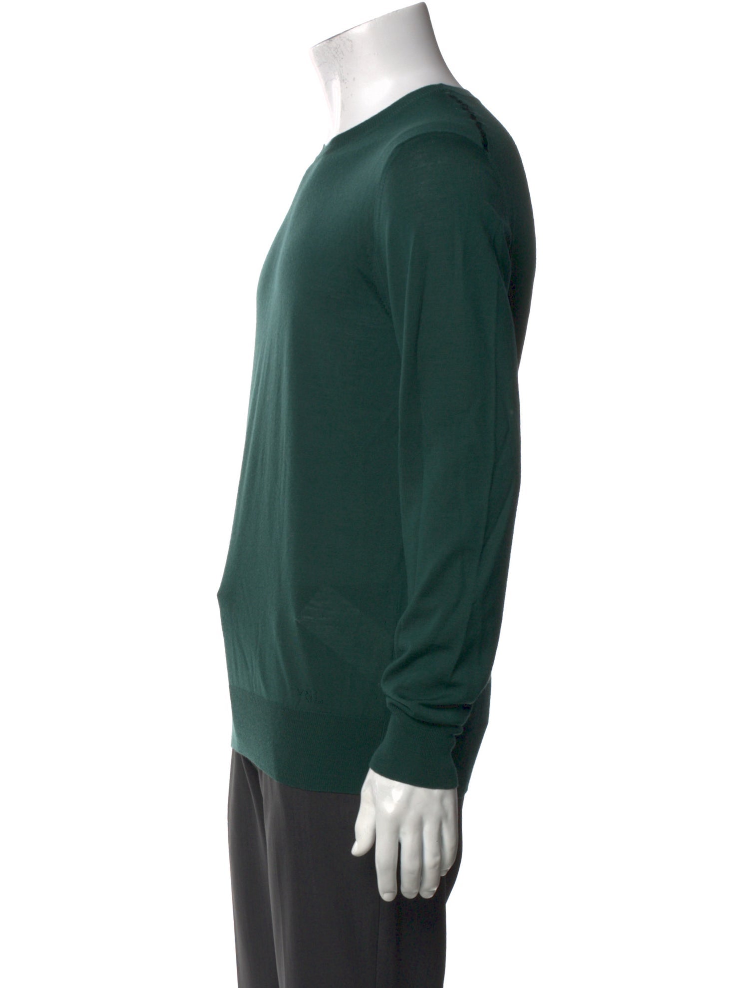 Yves Saint Laurent Virgin Wool Crew Neck Pullover