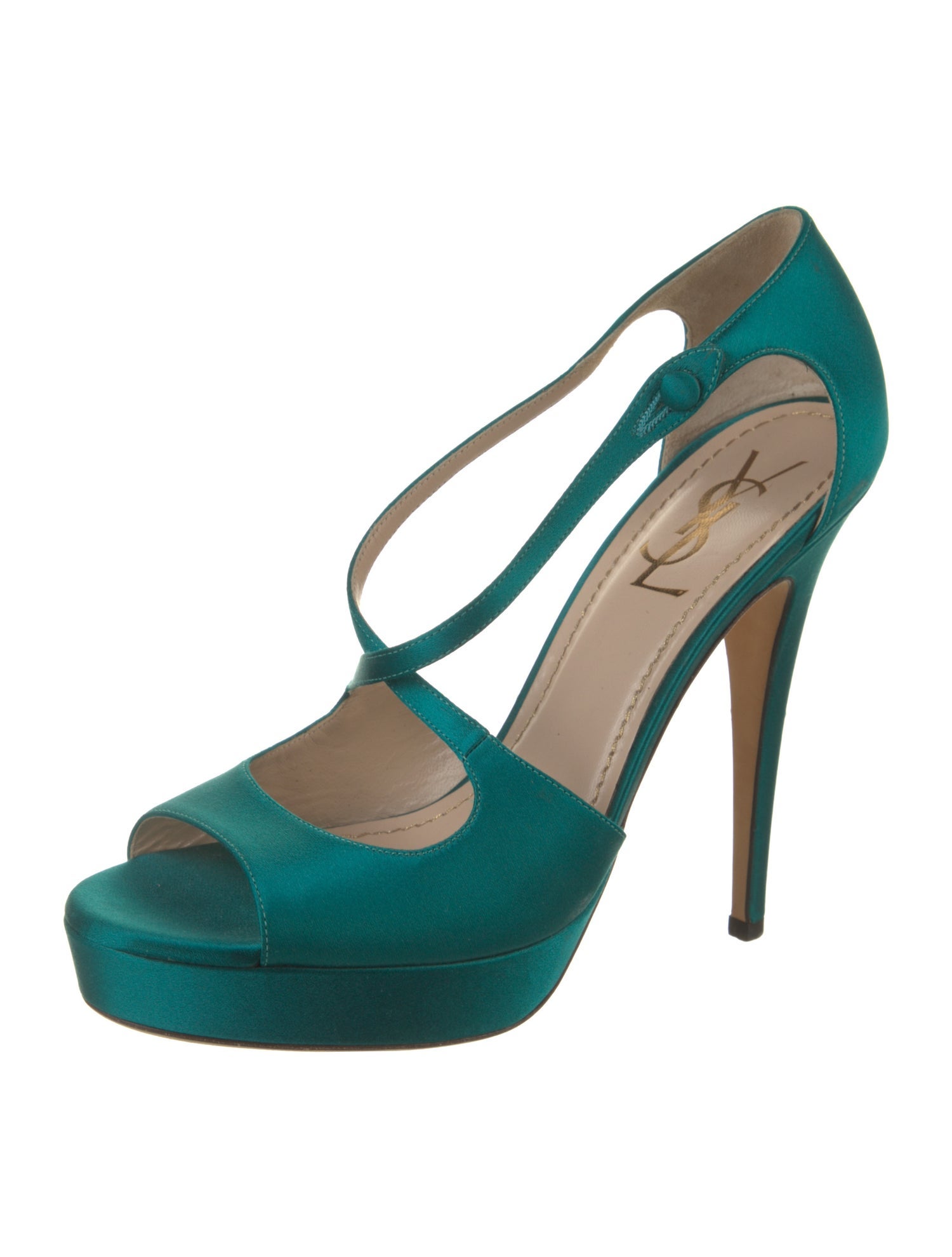 Yves Saint Laurent Satin Sandals