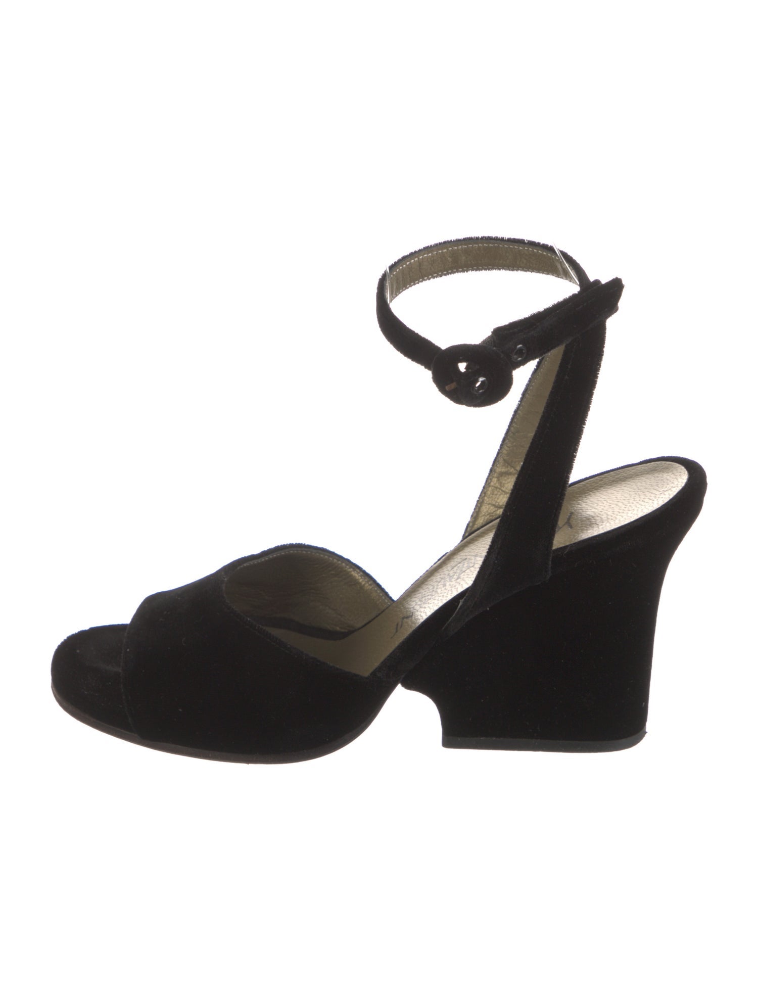 Yves Saint Laurent Velvet Sandals