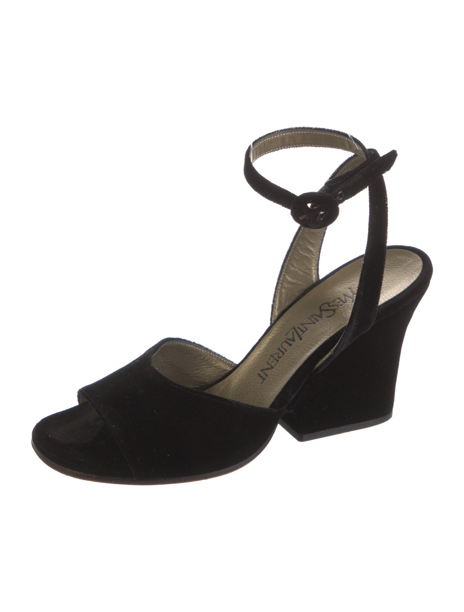 Yves Saint Laurent Velvet Sandals