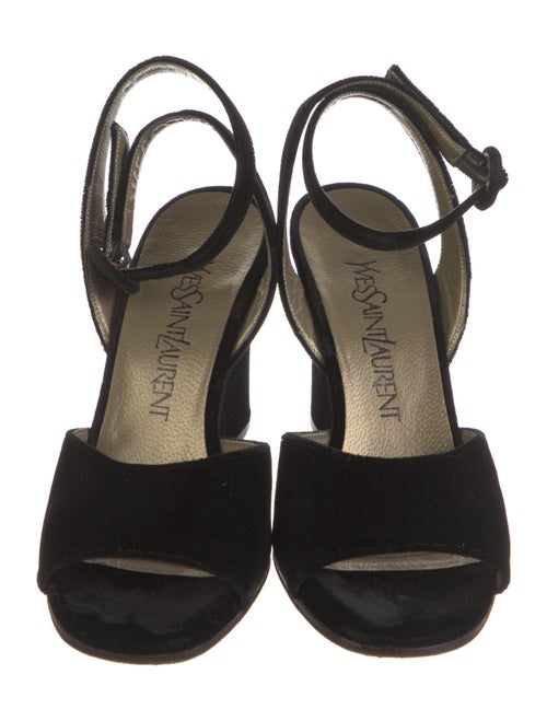 Yves Saint Laurent Velvet Sandals