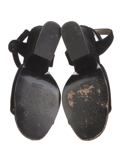 Yves Saint Laurent Velvet Sandals