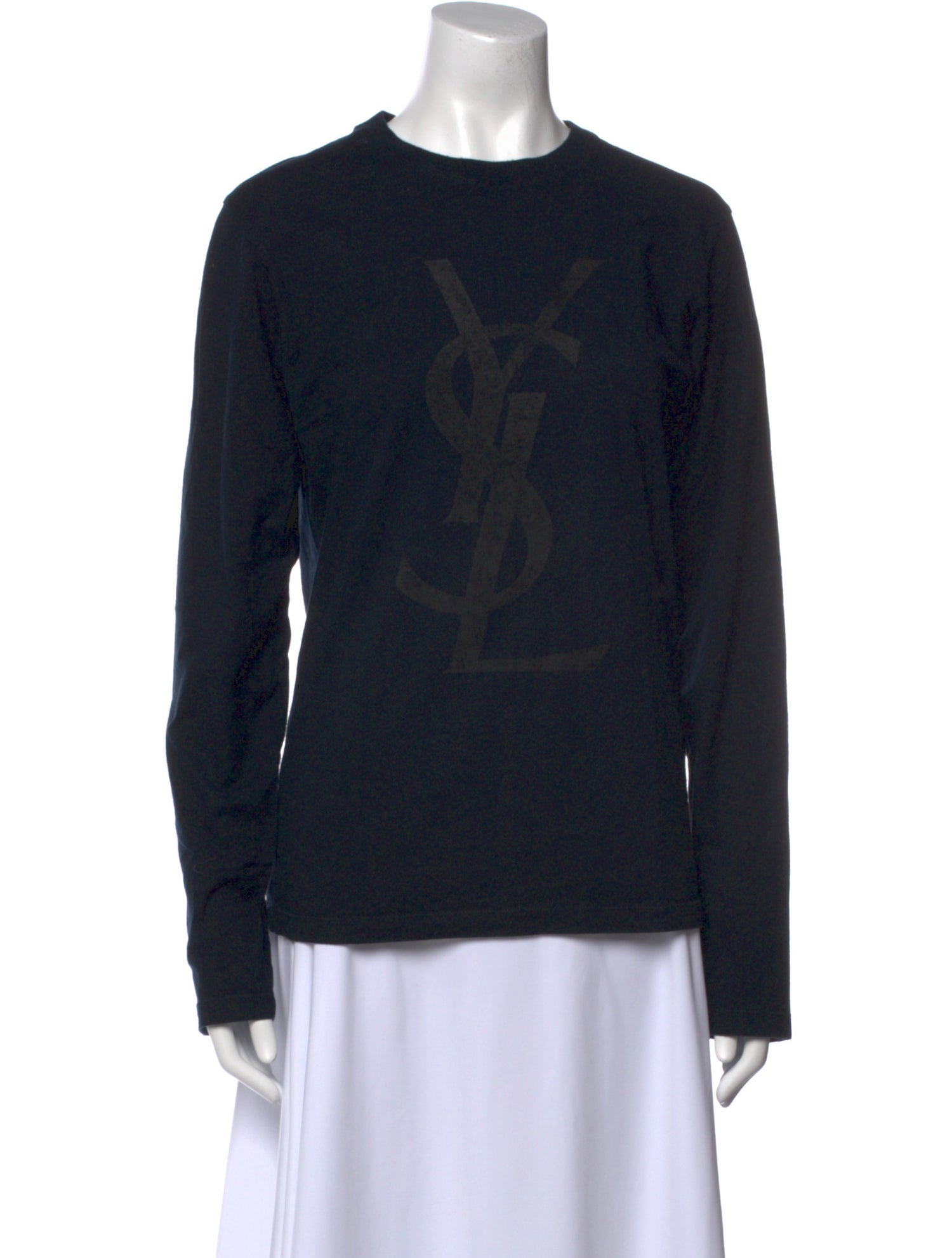 Yves Saint Laurent Crew Neck Long Sleeve Sweatshirt