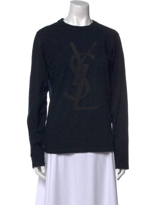 Yves Saint Laurent Crew Neck Long Sleeve Sweatshirt