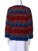 Yves Saint Laurent Striped Bateau Neckline Sweater