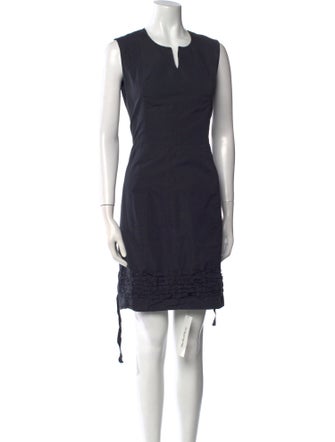 Yves Saint Laurent V-Neck Mini Dress