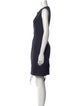 Yves Saint Laurent V-Neck Mini Dress