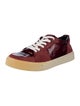 Yves Saint Laurent Patent Leather Embroidered Accent Sneakers