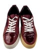 Yves Saint Laurent Patent Leather Embroidered Accent Sneakers