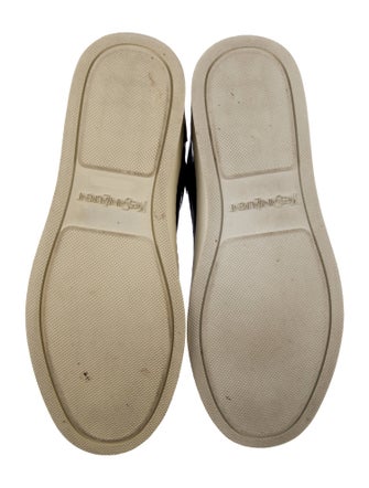 Yves Saint Laurent Patent Leather Embroidered Accent Sneakers