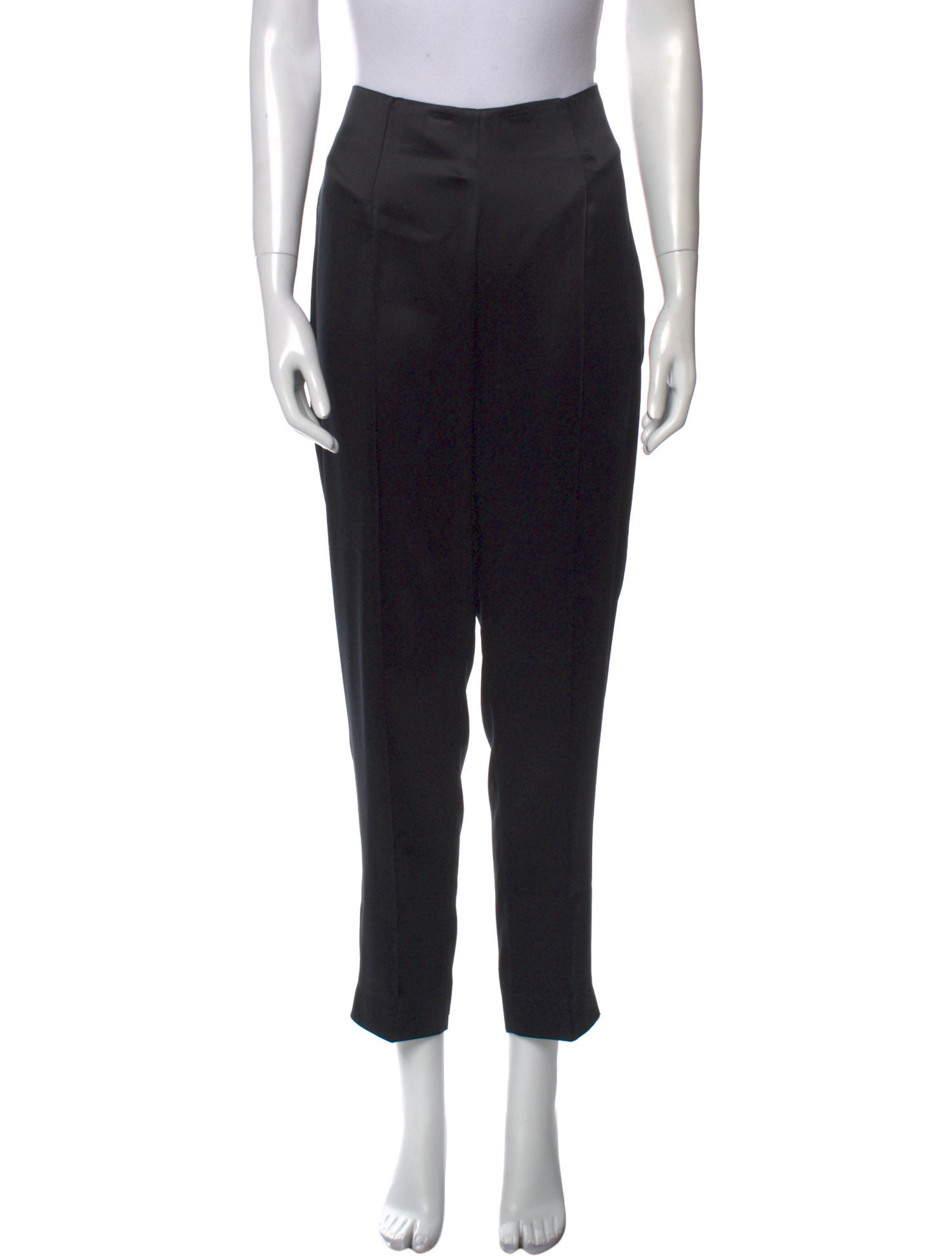 Yves Saint Laurent Silk Straight Leg Pants