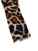 Yves Saint Laurent Silk Animal Print Scarf