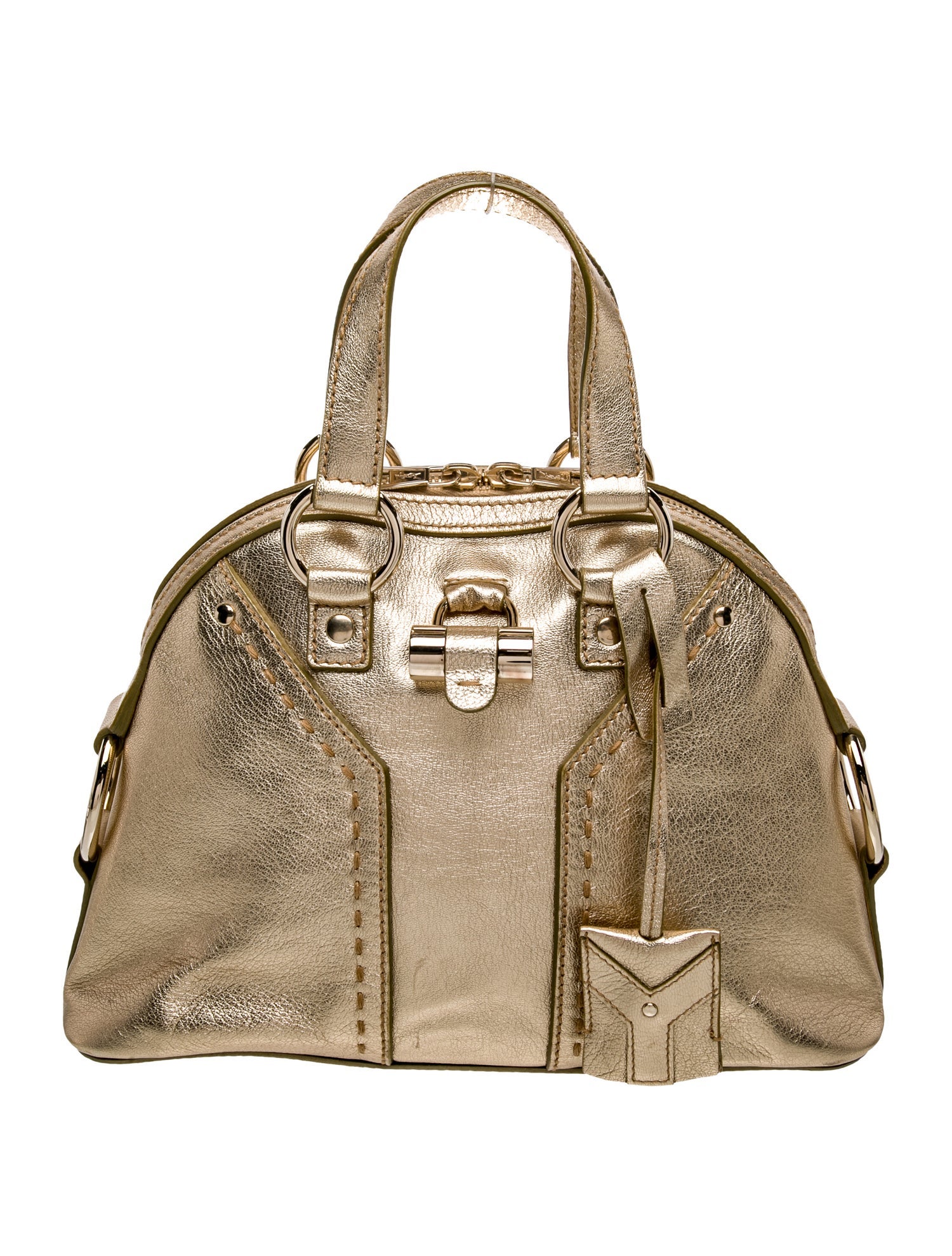 Yves Saint Laurent Leather Top Handle Bag