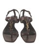 Yves Saint Laurent Leather T-Strap Sandals