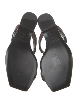 Yves Saint Laurent Leather T-Strap Sandals