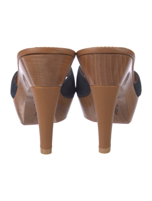 Yves Saint Laurent Denim Slides