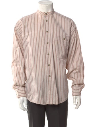 Yves Saint Laurent Striped Long Sleeve Shirt