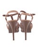 Yves Saint Laurent Rive Gauche Tribute Leather T-Strap Sandals
