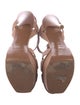 Yves Saint Laurent Rive Gauche Tribute Leather T-Strap Sandals