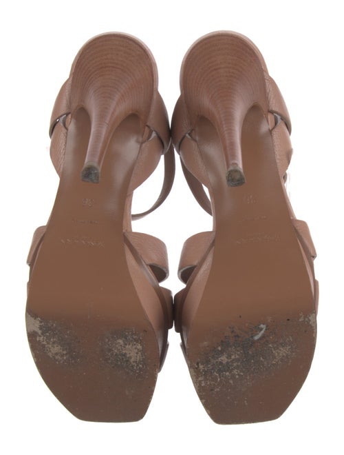 Yves Saint Laurent Leather T-Strap Sandals