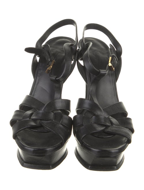 Yves Saint Laurent Leather T-Strap Sandals