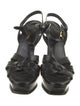 Yves Saint Laurent Leather T-Strap Sandals