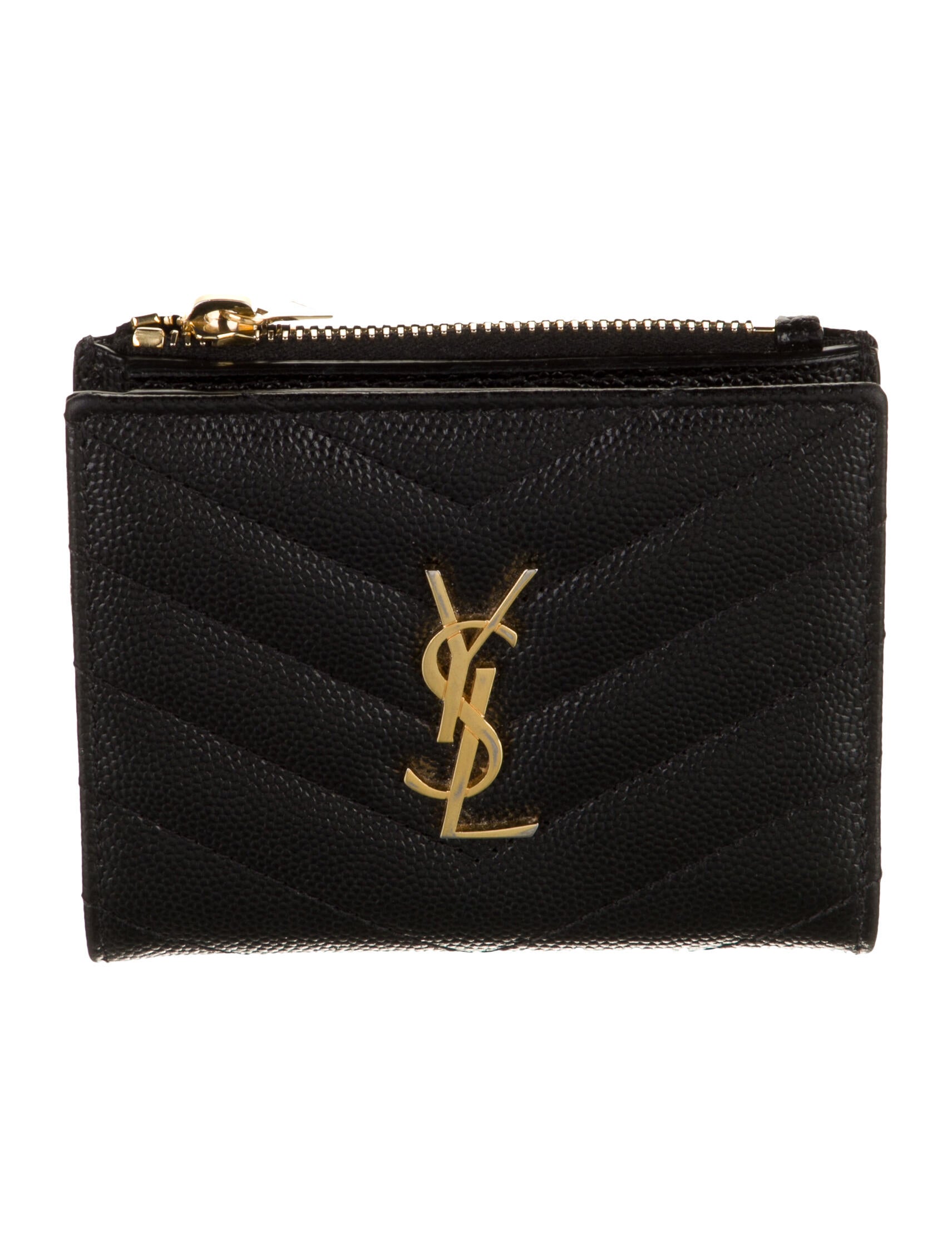 Saint Laurent 2021 Signature Logo Wallet