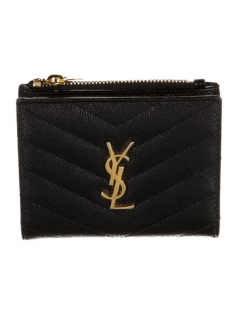Saint Laurent 2021 Signature Logo Wallet