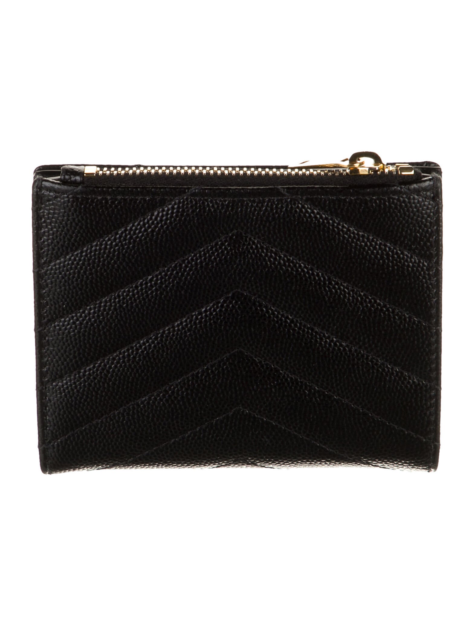 Saint Laurent 2021 Signature Logo Wallet