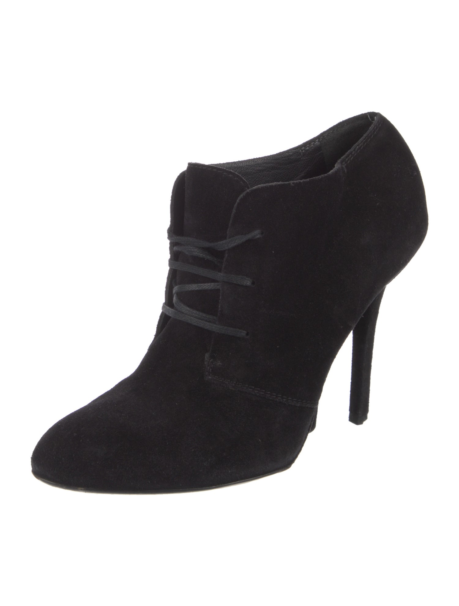 Yves Saint Laurent Suede Lace-Up Boots