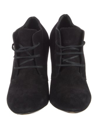 Yves Saint Laurent Suede Lace-Up Boots