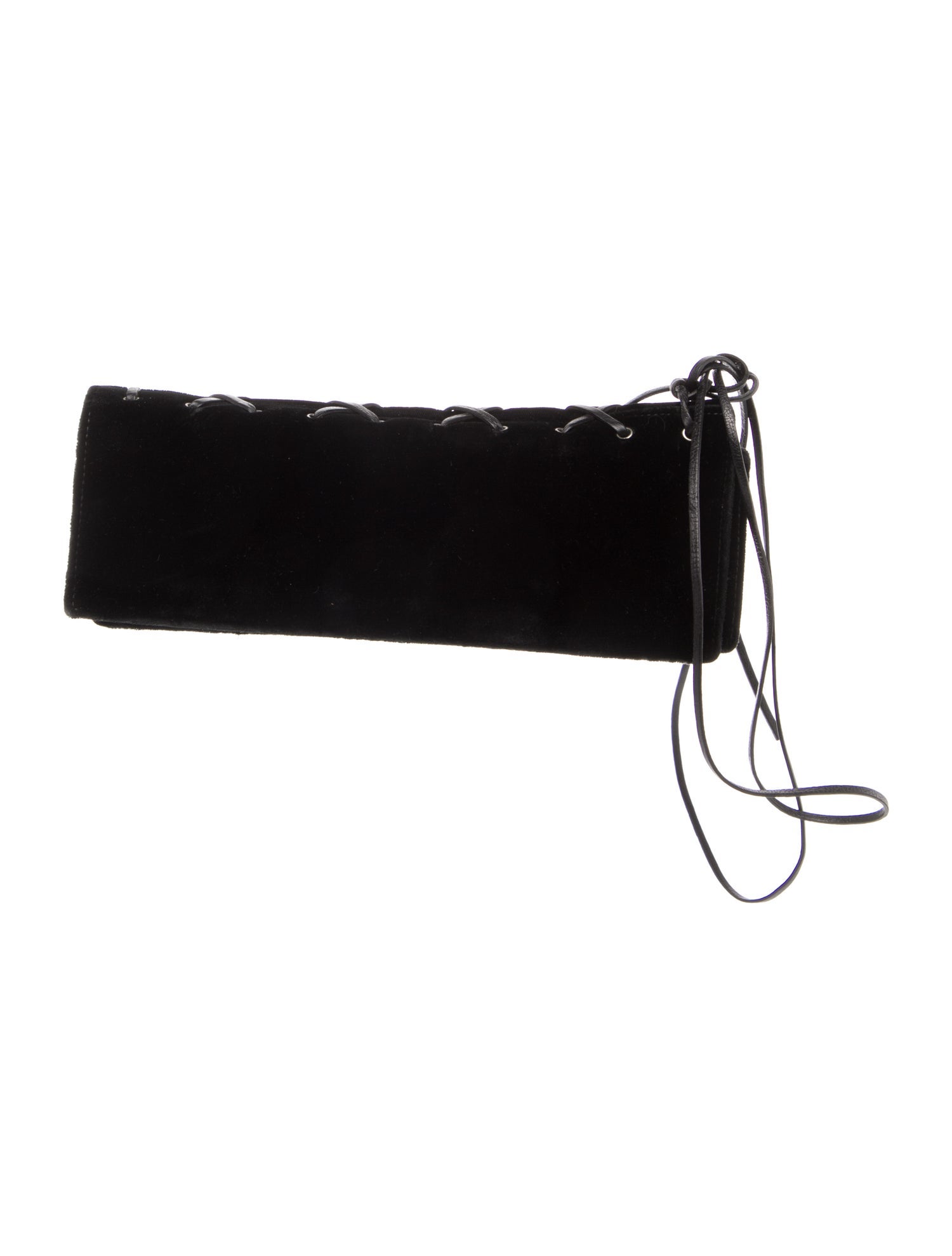 Yves Saint Laurent Rive Gauche Velvet Clutch Vintage