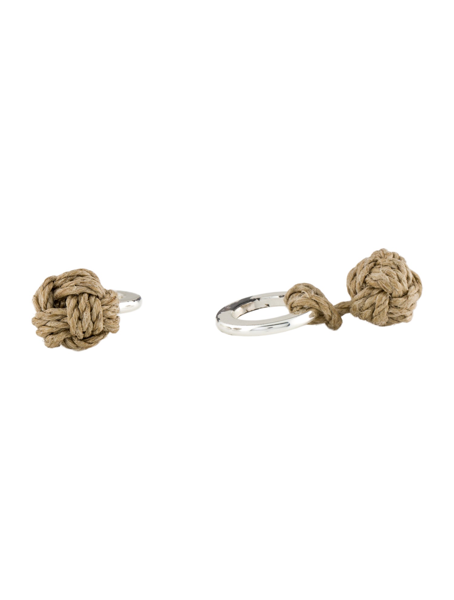 Yves Saint Laurent Knotted Thread Cufflinks
