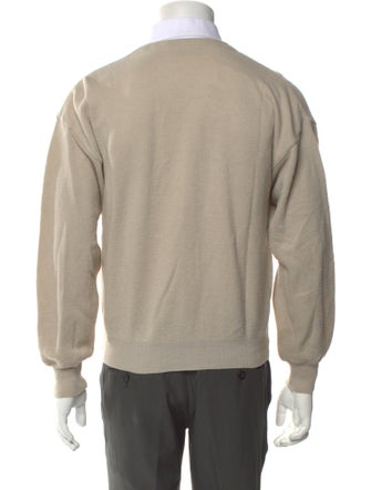 Yves Saint Laurent V-Neck Long Sleeve Cardigan