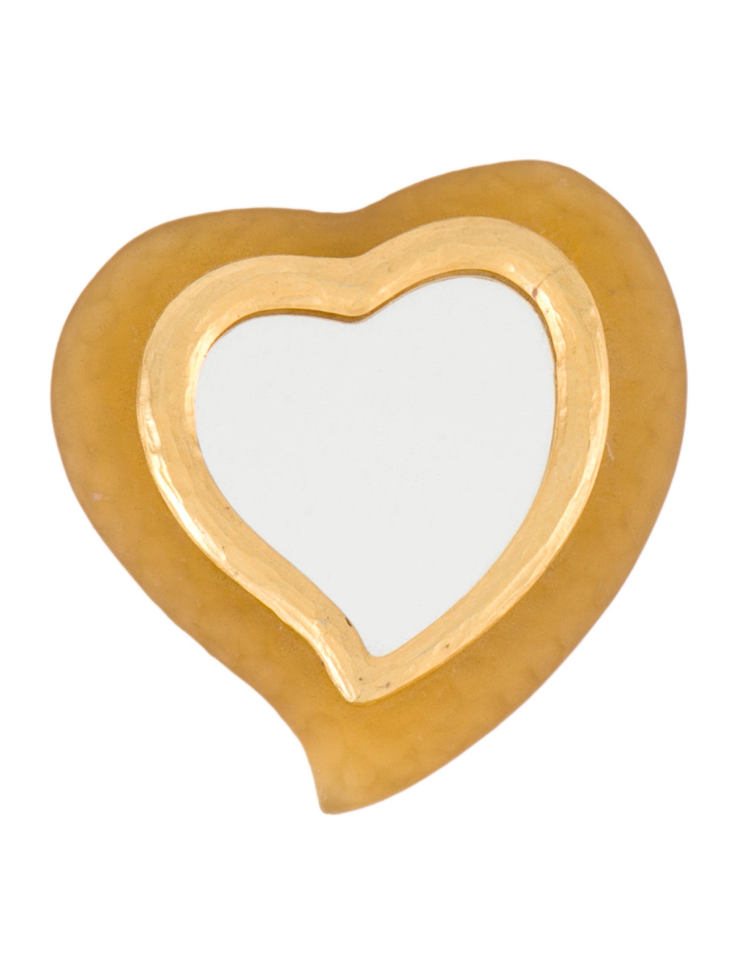 Yves Saint Laurent Heart-Form Pocket Mirror