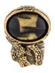 Yves Saint Laurent Glass Cabochon Arty Ovale Ring