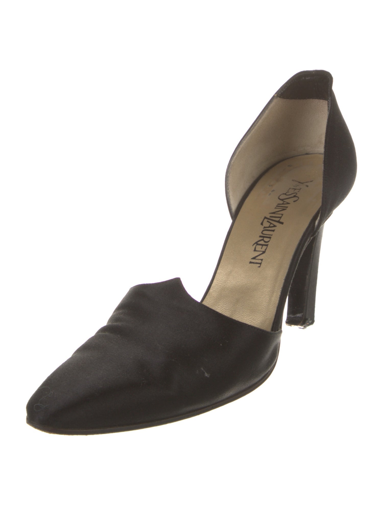 Yves Saint Laurent Satin D'Orsay Pumps