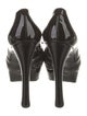 Yves Saint Laurent Patent Leather Bow Accents Pumps
